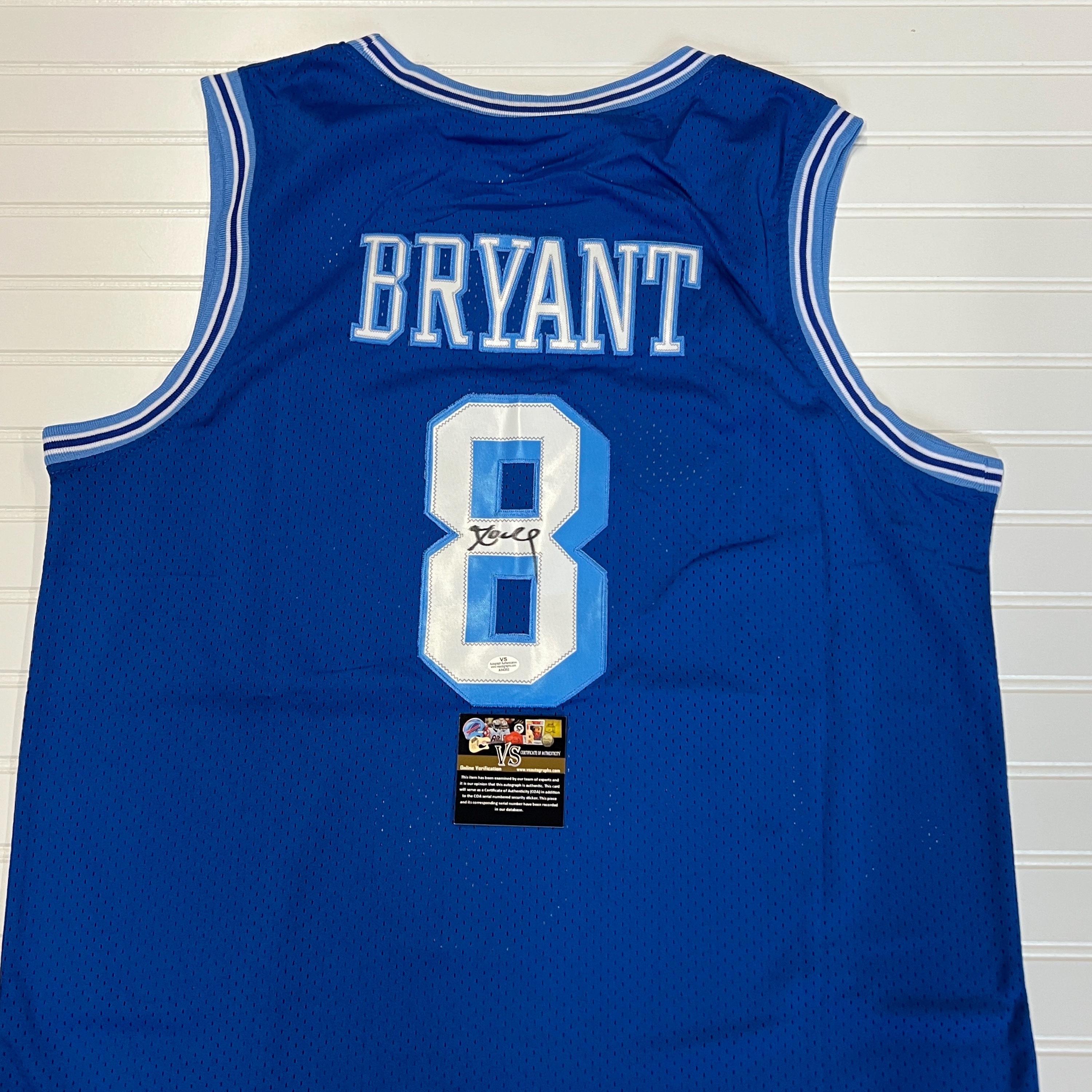 Kobe Bryant Signed LA Lakers Jersey Retro Blue #8 Autographed COA