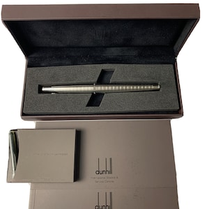 Dunhill Gemline AD2000 Collection Fountain Pen M 18K - 10 Ink Cartridges / New