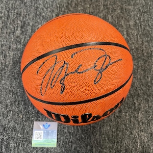 Michael Jordan Signed NBA Full Size Wisson Basketball Hologramm COA Chicago Bulls #23 NBA Goat Autogramm