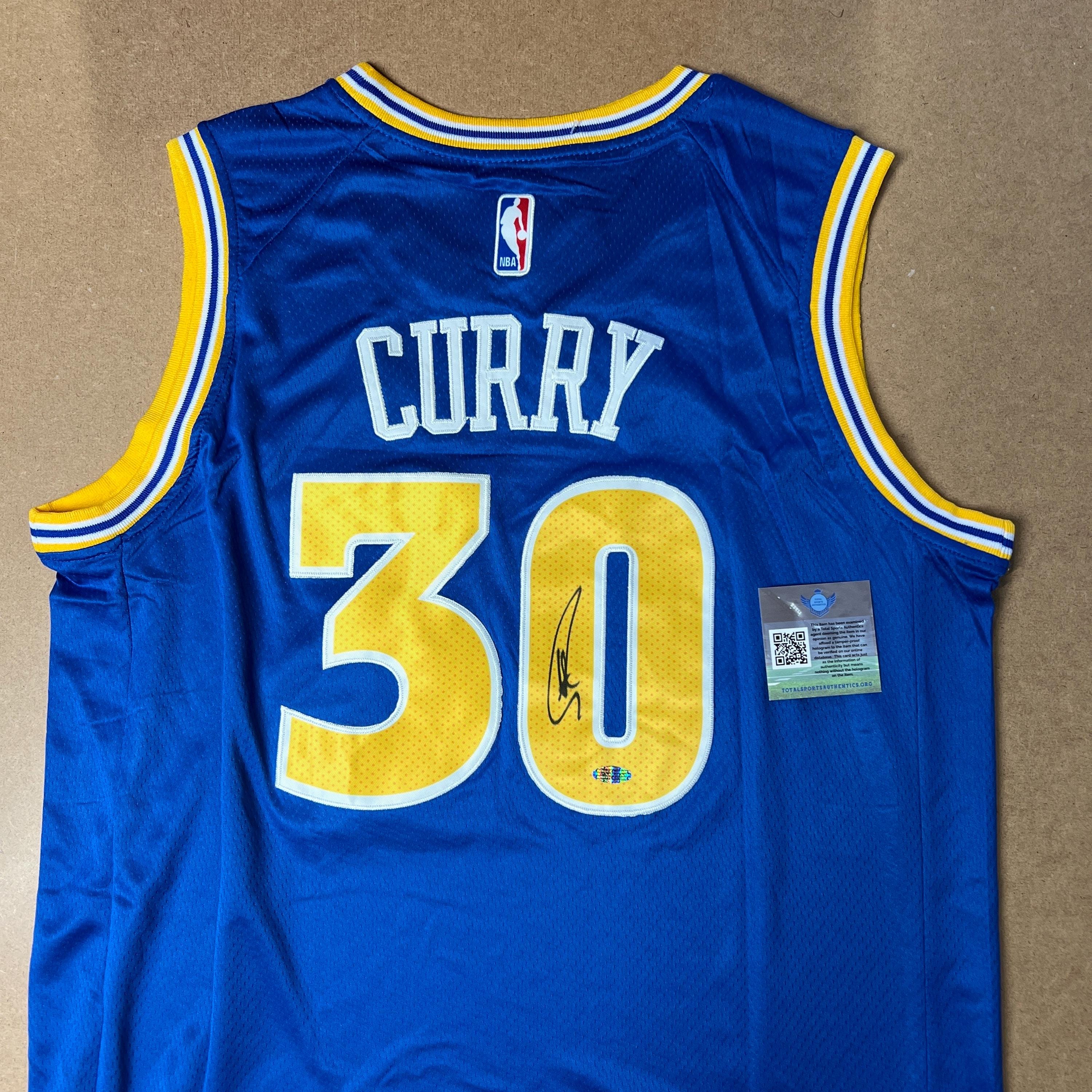 Stephen Curry Signed Jersey Golden State Warriors Autographed Blue