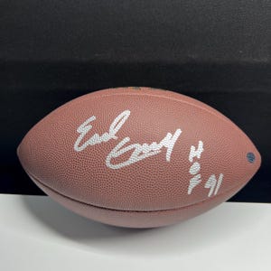 Earl Campbell Signed Football Houston Oilers Autographed Hologram COA