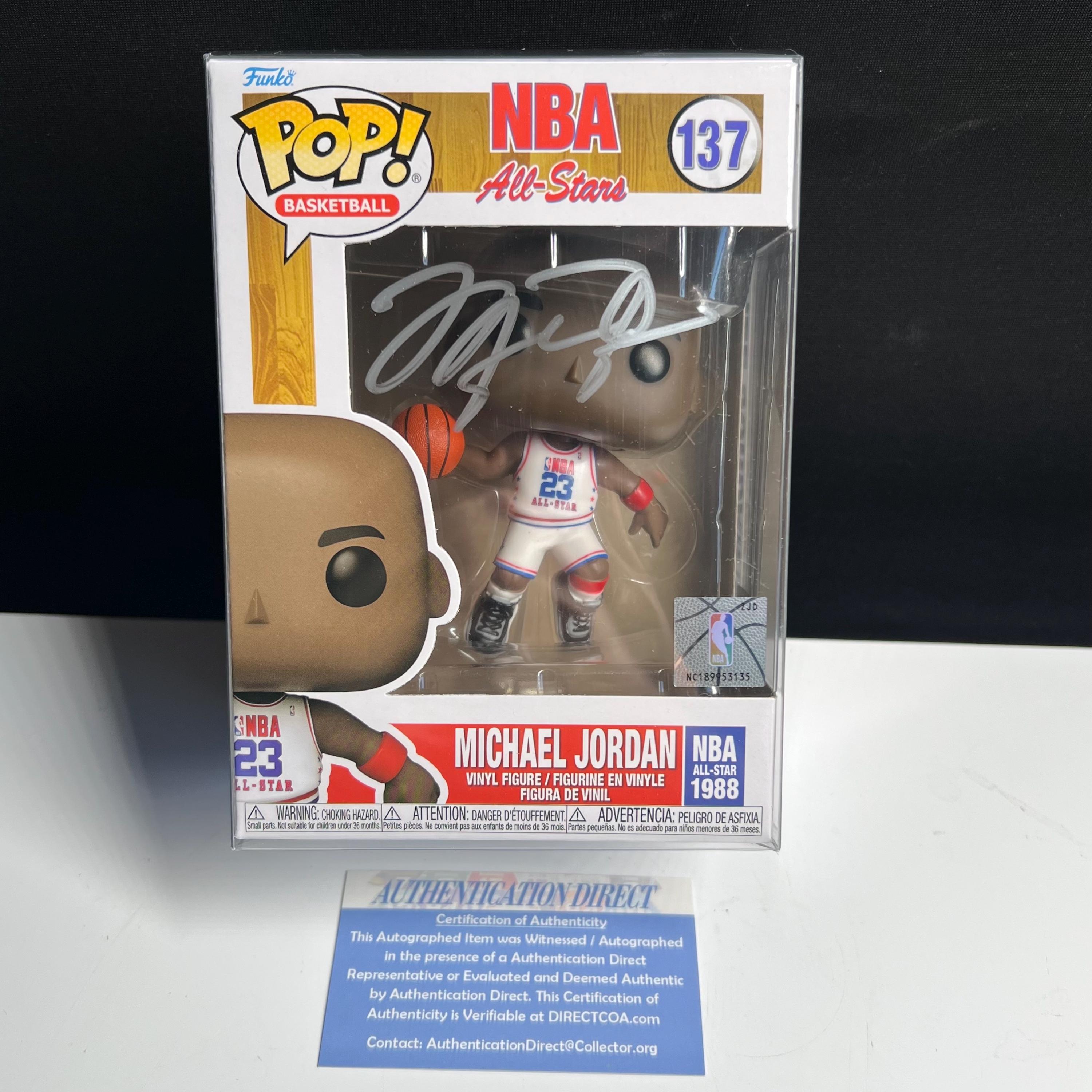 Signed Michael Jordan Funko Pop! Chicago Bulls NBA All Stars