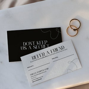 Editable Referral Card Template, Printable Refer a Friend Template ...
