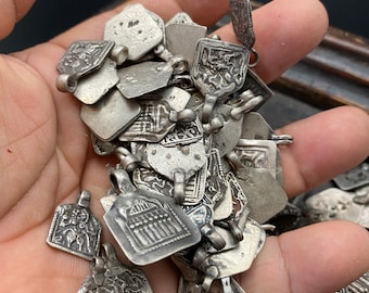 vintage sterling silver amulet, master handcrafted, price for each