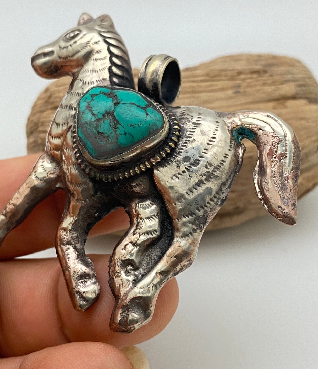 ネックレス・ペンダント Numbering Horse Turquoise Pendant Necklace #6763 SA5B0007 0D6A8702.jpg?v=1730918568