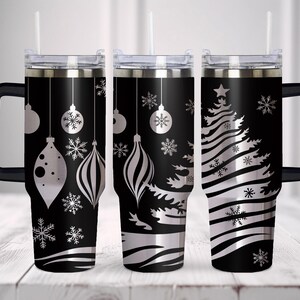 Christmas Tree Abstract Tumbler Wrap Laser Svg, 40oz Tumbler Full Wrap Laser Svg, Laser Engraved Svg, Tumbler Laser File