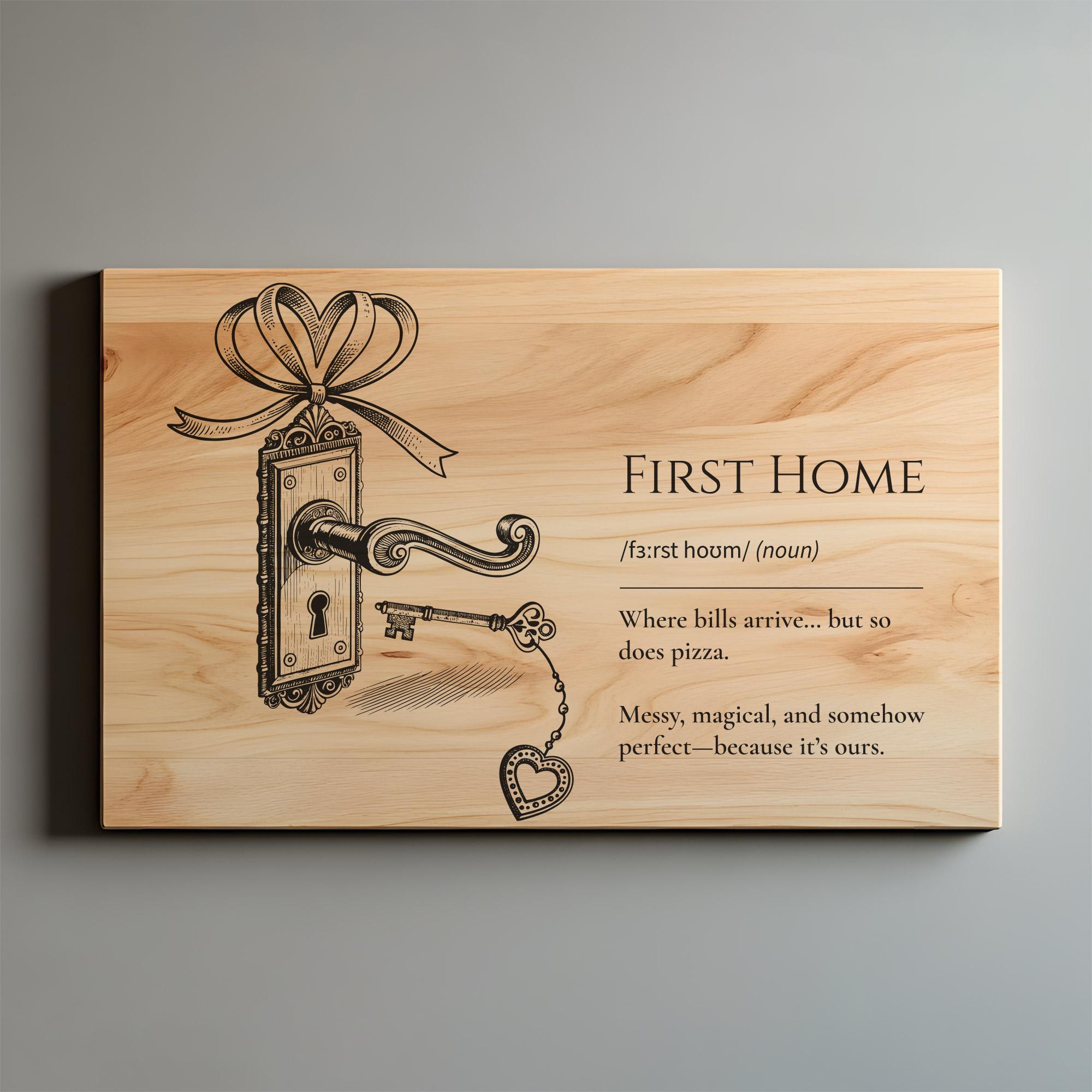 First Home Monogram First Home Definition SVG, PNG, Wood Sign, Our New Home Sign ...