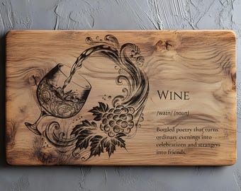 Wein Definition SVG PNG | Charcuterie Board, Weinliebhaber Laser File