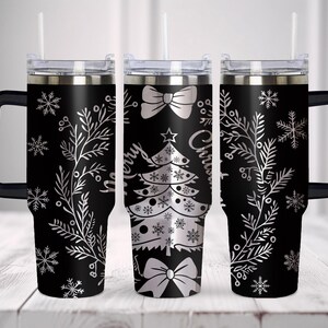 Merry Christmas Tumbler Wrap. Laser Svg, 40oz Tumbler Full Wrap Laser Svg, Laser Engraved Svg, Tumbler Laser File.