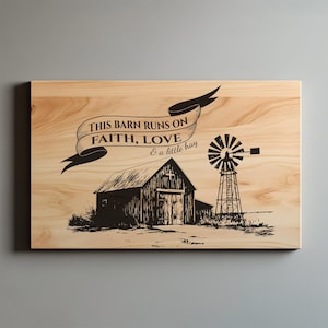Christian Farmhouse Wall Decor SVG PNG, Religious Line Art Laser Cut, Religious Gift Glowforge, Religious SVG Files, Christian Svg Wood Sign