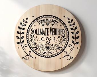 Soulmate Charcuterie, Cutting Board Svg, Png. Laser Engrave SVG File, Valentine Engraving, Lightburn Laser SVG File, Wood Sign