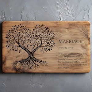 Marriage Charcuterie SVG PNG, Wedding Cutting Board Svg, Laser Engrave Svg File, Lightburn Laser Svg File, Wood Sign, Romantic Plaque Svg