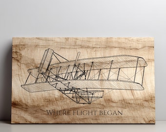 Definición de Wright Flyer SVG, Arte mural de aviación PNG, Grabado de avión, Charcutería, Aviación vintage