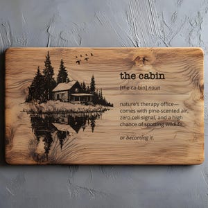 Lake Cabin Decor Charcuterie, Cutting Board Laser Engrave SVG File, Lake Hous Svg Png, Lightburn Laser SVG File, Wood Sign