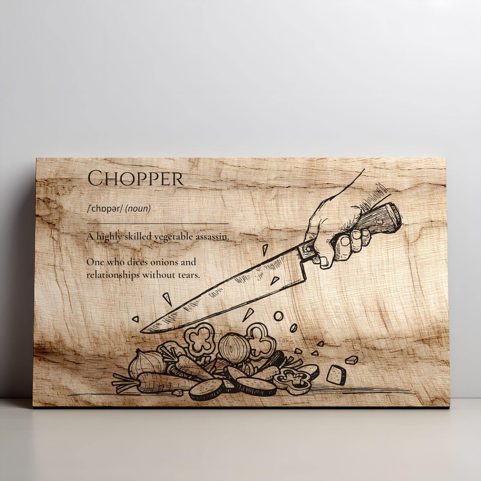 Chopper Definition Svg Png, Cutting Board Files, Engraved Charcuterie ...