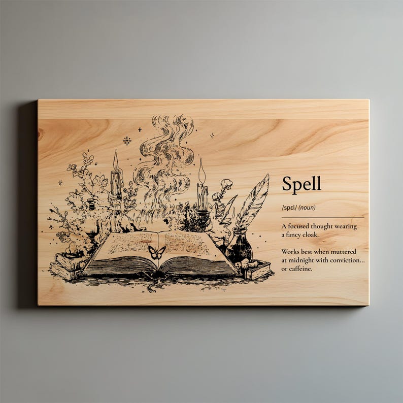 Spell Along Funny Spells SVG PNG, Cutting Board, Spell Charcuterie, Laser Engrave ...
