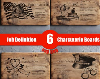 Job Definition Sign Bundle SVG, Funny Job Titles for Laser Engraving, Digital Office Wall Art PNG, Lightburn Laser SVG File, Wood Sign