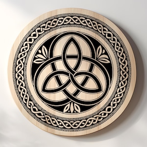 Celtic Knot Charcuterie Cutting Board Laser Engrave SVG File, Celtic Clipart Png, Svg, Lightburn Laser SVG File, Celtic Coasters, Wood Sign