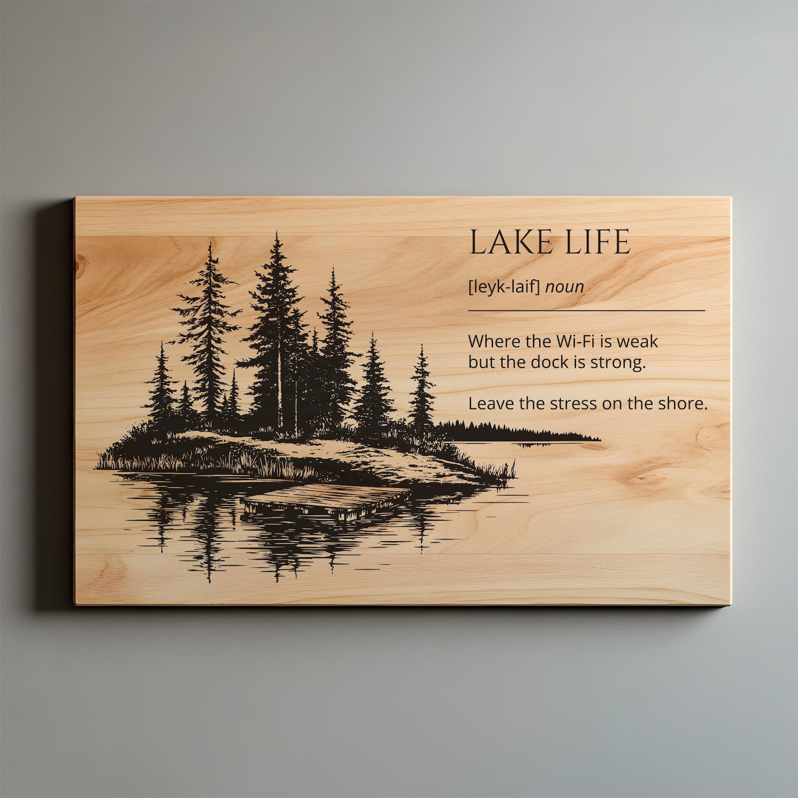 Lake Cabin Decor, Charcuterie, Cutting Board Laser Engrave SVG PNG ...