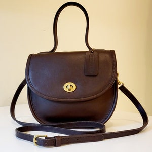 Vintage Coach Bella Court Bag in Mahogany 9957