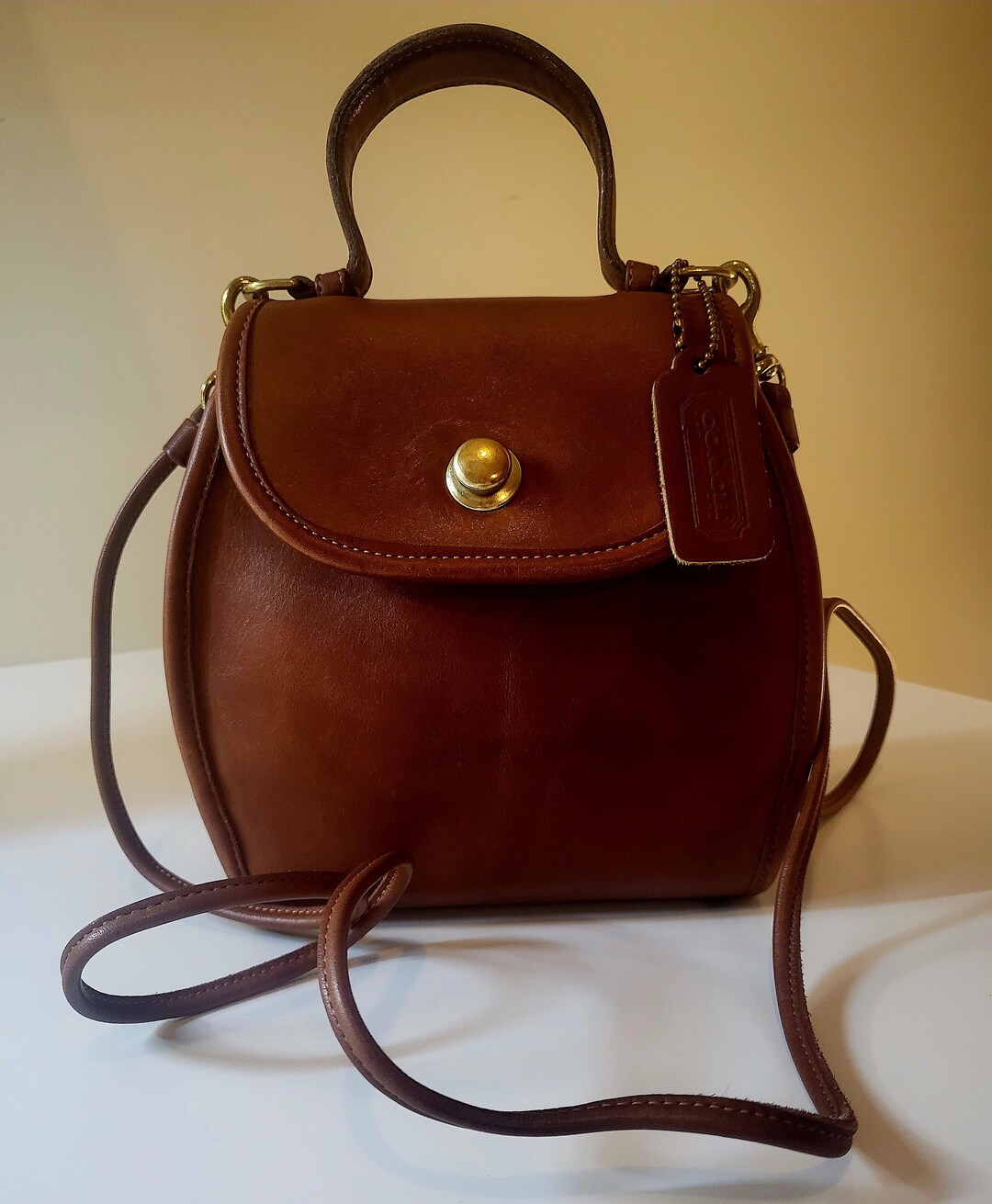 Vintage Coach Derby Bag in British Tan 9904 Etsy