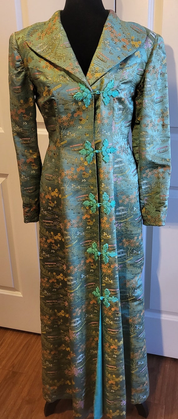 Vintage Kimono Dress Coat Maxi