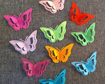 Decorative butterflies / Table decoration butterflies in a set / Paper decoration butterflies / Paper butterflies in bright colors / Scatter decoration
