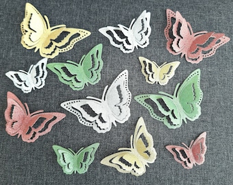 Decorative butterflies / Butterfly table decorations in a set / Paper butterfly decorations / Paper decorations / Decorative butterflies in various colors