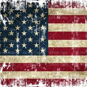 distressed american flag