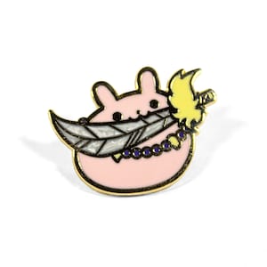 Enamel Pin | Enamel Pin Anime | Cute Enamel Pins | Mini Enamel Pins For Ita Bag | Magical Doggo Sword Tuzi Stabbie Enamel Pin By TuziNeko