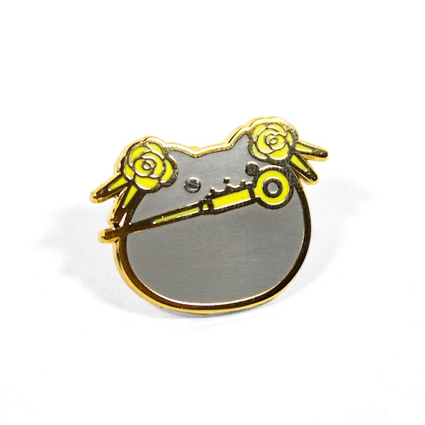 Enamel Pin | Enamel Pin Anime | Cute Enamel Pins | Cat Pin | Mini Enamel Pins For Ita Bag | Stiletto Neko Stabbie Enamel Pin By TuziNeko