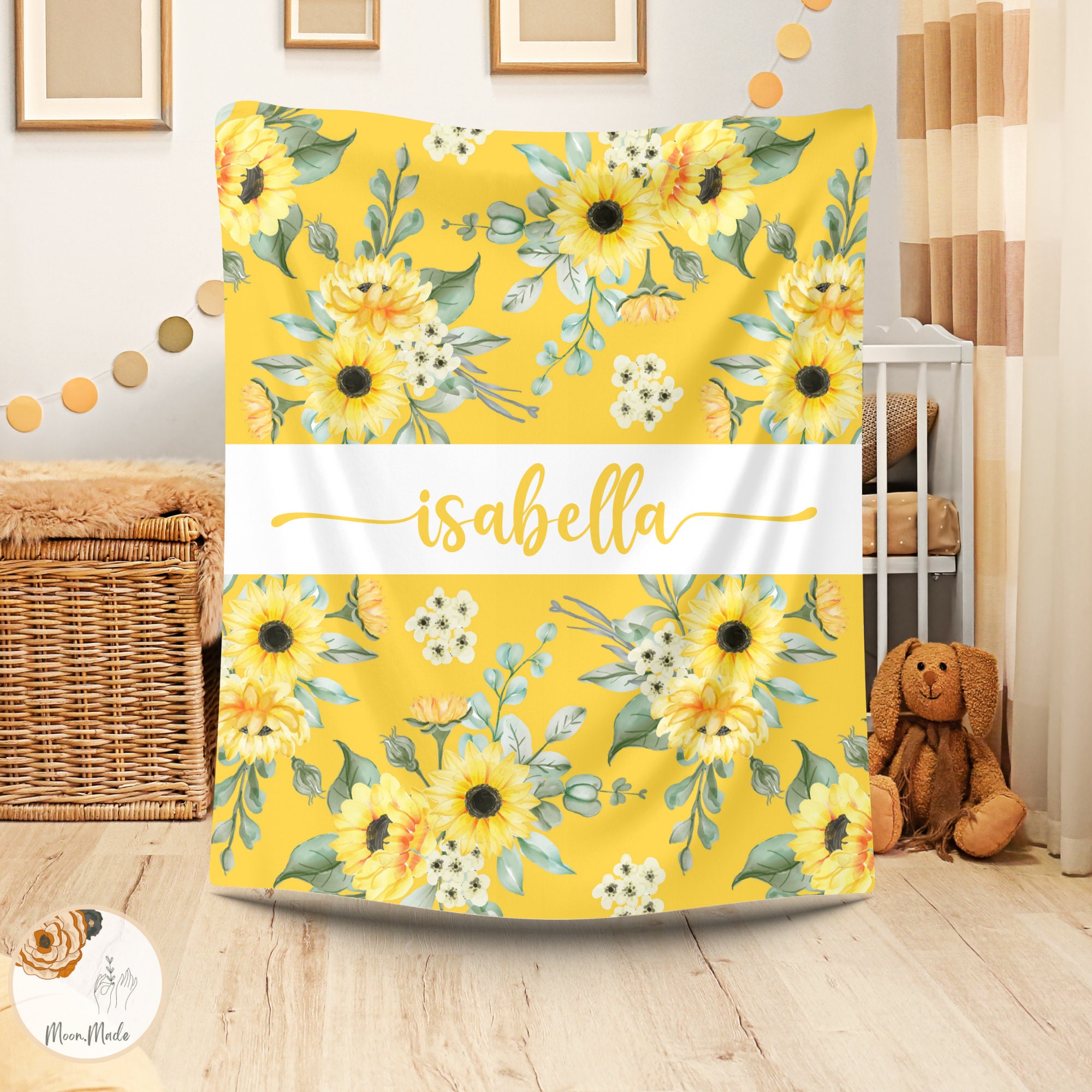 Sunflower Blanket Etsy