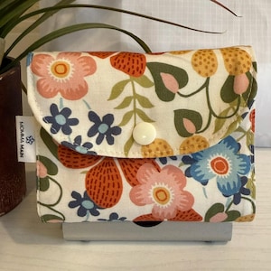 Handmade Foldable Shopping Bag - Bright Floral