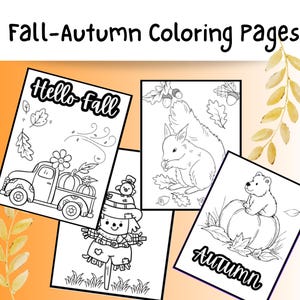 Fall Coloring pages for kids