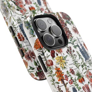 Botanical Phone Case: Vintage Adolphe Millot Illustration, Impact-Resistant image 3