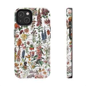 Botanical Phone Case: Vintage Adolphe Millot Illustration, Impact-Resistant image 4