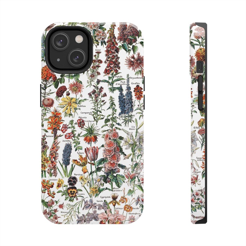 Botanical Phone Case: Vintage Adolphe Millot Illustration, Impact-Resistant image 4