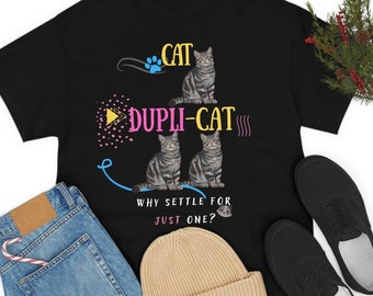 Camiseta divertida para amantes de los gatos, regalo para amantes de los gatos, camiseta divertida con un gato