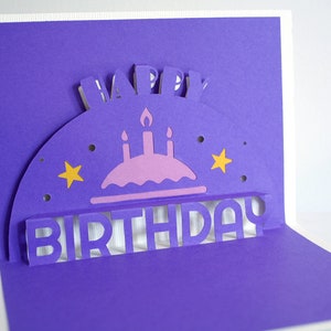 3D Pop-up Personalised Birthday Card Custom Gift for family friends lovers