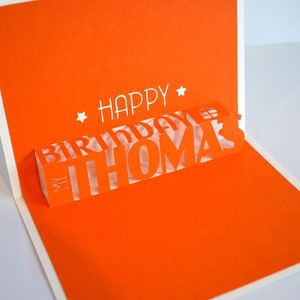 3D Pop-up Personalised Birthday Card Custom Gift for family friends lovers