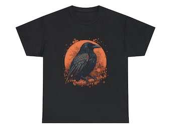 Crow T-Shirt, Raven Shirt, Bird Tee, Animal Lover TShirt, Dark Unisex Shirt, Gift Tee