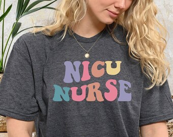 Retro NICU Nurse T-Shirt, Neonatal Intensive Care Unit Gift