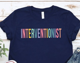 Interventionist Shirt, Reading or Math Teacher T-Shirt