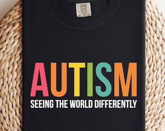 Comfort Colors Autism Awareness Shirt: Seeing The World Differently