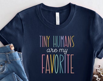 NICU Nurse T-Shirt, Tiny Humans are My Favorite, Neonatal Nurse Gift
