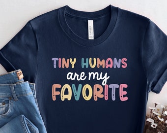 NICU Nurse T-Shirt, Tiny Humans Are My Favorite, Neonatal Nurse Gift