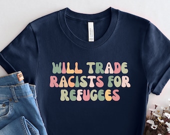 Chemise immigration, chemise anti-racisme, chemise lutte contre le racisme, chemise droits, t-shirt graphique Abolish ICE, chemise inspirante, chemise liberté, PCA778