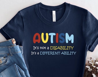 Autism Awareness Soft T-Shirt, Rainbow Neurodiversity, Autistic Pride