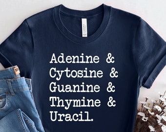 DNA Base Pairs Biology Shirt, Science Teacher Gift