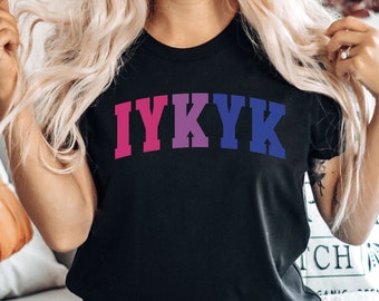 Bi Pride IYKYK T-Shirt: Discreet Bisexual Clothing